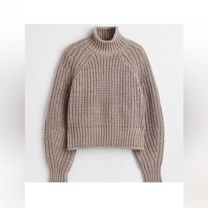 H&M Taupe Cowl Neck Sweater